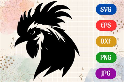 Rooster | Black and White Logo Vector Graphic by Creative Oasis ...