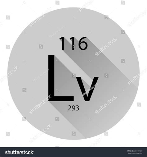 Periodic Table Element Livermorium Basic Properties Stock Vector ...