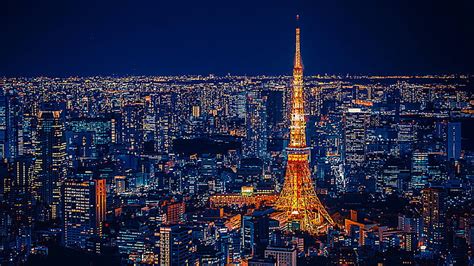 HD wallpaper: tokyo tower, city lights, cityscape, night lights, japan, asia | Wallpaper Flare