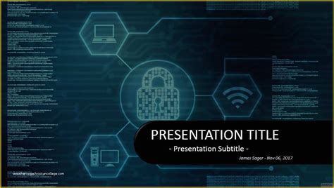 Cyber Security Powerpoint Template Free Of Security Presentation Template | Heritagechristiancollege