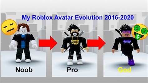 My Roblox Avatar Evolution 20172019 Youtube