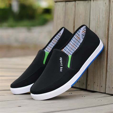 2018 Spring Summer Canvas Shoes Men Ultralight Breathable Casual Men ...