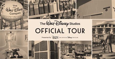 Tickets for The Official Walt Disney Studios Tour in Burbank from Disney D23