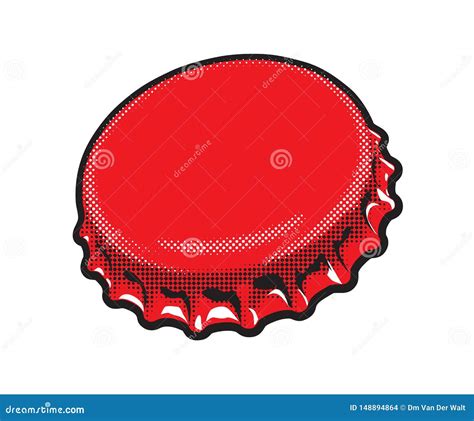 Illustration of a Soda Bottle Top Stock Illustration - Illustration of ...