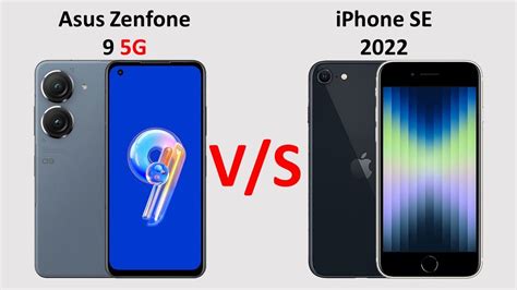 Asus Zenfone 9 vs iPhone SE 2022 - YouTube