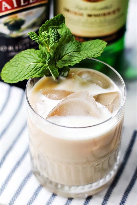 Mint Irish Iced Coffee Cocktail Recipe for St. Patrick's Day