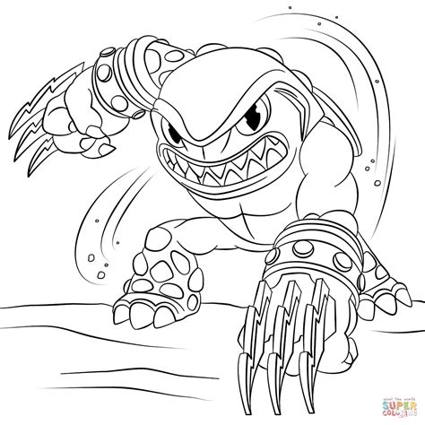 Skylanders Terrafin coloring page | Free Printable Coloring Pages