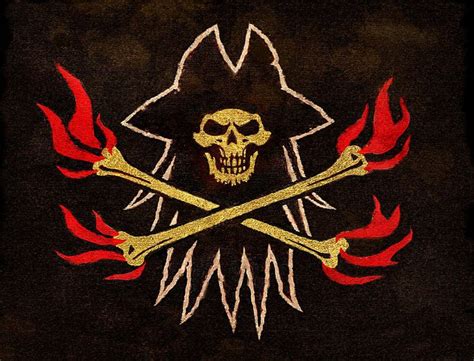 Blackbeard flag, Pirate art, Blackbeard