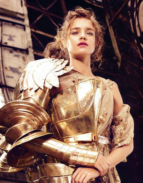 Natalia Vodianova by Michelangelo di Battista, Harper’s Bazaar | Female armor, Natalia vodianova ...