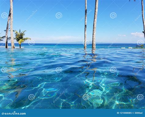 Infinity Pool in Bali, Indonesia Stock Image - Image of healthy, sport ...