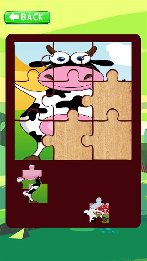 Jigsaw Games Puzzles Cow Farm Educational