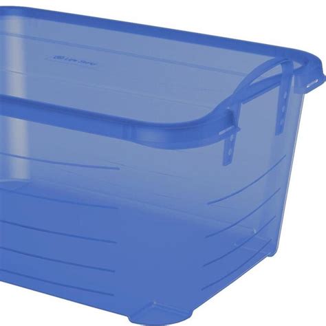 Life Story 4-Pack 13.75-Gallon (55-Quart) Clear Tote with Latching Lid in the Plastic Storage ...