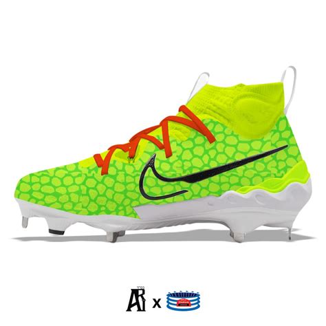 "Grinch" Nike Alpha Huarache NXT Baseball Cleats – Stadium Custom Kicks