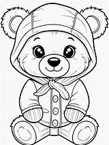 Cute Teddy Bear Holding Love Text Coloring Page  Playground sketch template