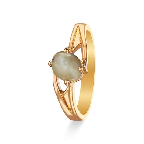 Elegant Single Stone Gold Ring