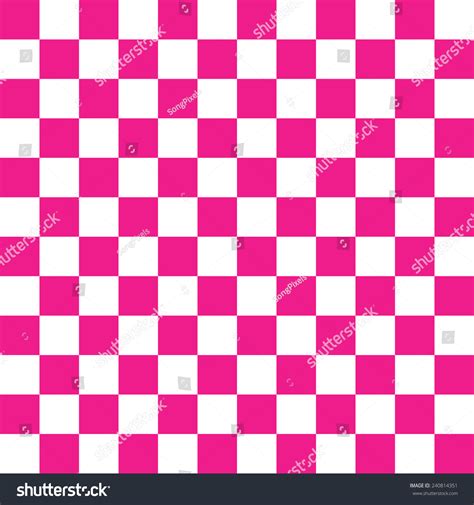 Seamless Bright Pink White Checkerboard Pattern Stock Illustration 240814351 | Shutterstock