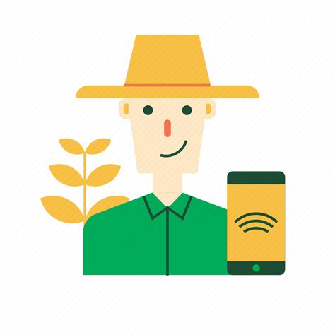 Agricultural, agriculture, farm, farmer, smart farm, smartphone, technology icon - Download on ...