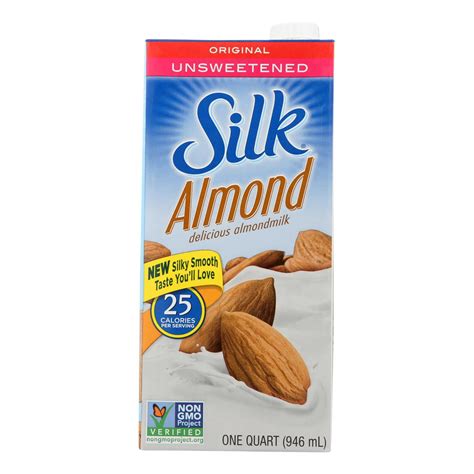 (Case of 6 )Silk Pure Almond Milk - Unsweetened - 32 Fl oz. - Walmart ...