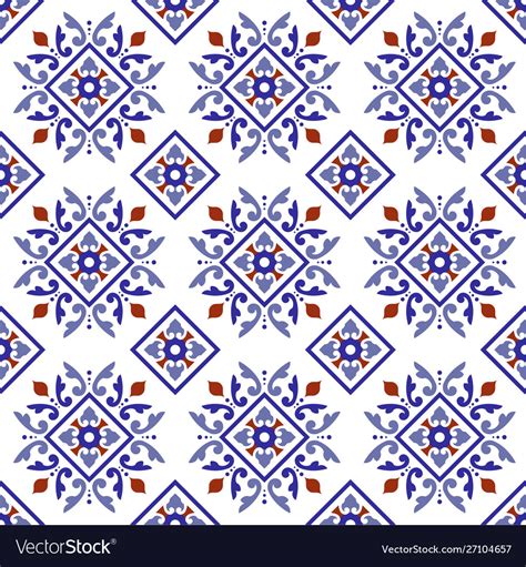 Vintage tile pattern Royalty Free Vector Image