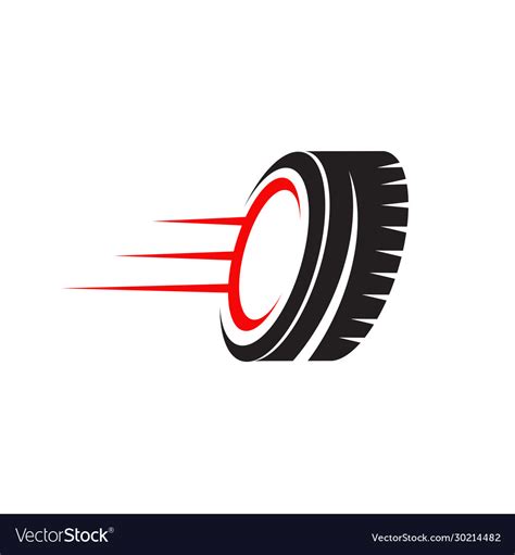 Tyre icon logo design template Royalty Free Vector Image