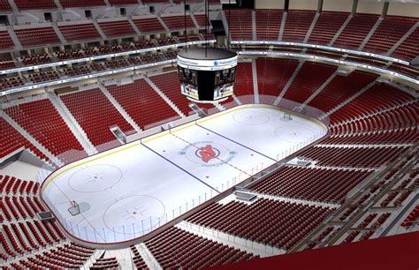 Inside an empty Prudential Center before a Devils game. | New jersey ...