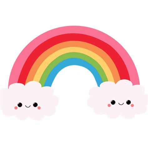 kawaii rainbow - Google Search | Kawaii stickers, Rainbow stickers, Rainbow