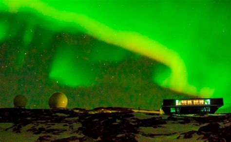 Stunning Southern Lights, Courtesy State-Of-The-Art Indian Antarctic Base