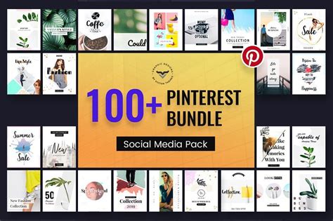 Pinterest Post Template Bundle | Facebook post template, Post templates ...