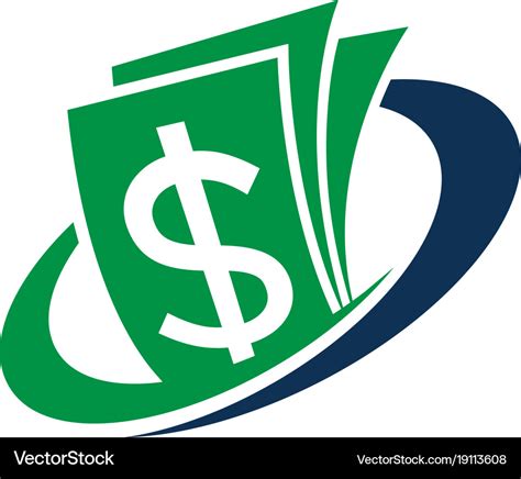 Logo for financial management Royalty Free Vector Image