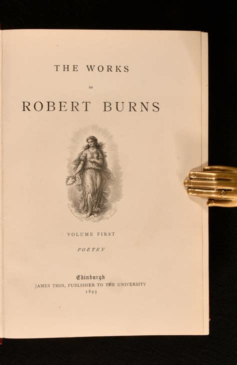 The Works of Robert Burns: Volumes I to V by Robert Burns; William ...