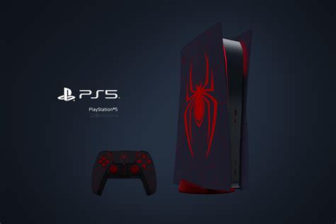 [OC] I made a Spider-Man Miles Morales themed PS5 concept. : Spiderman