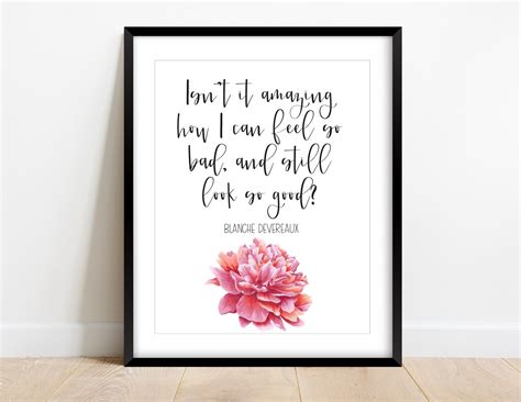 Blanche Quotes From Golden Girls Set of 4 Prints With - Etsy