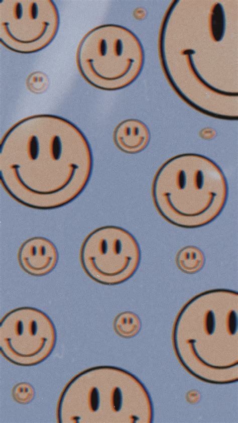 Happy face aesthetic wallpaper | Phone wallpaper patterns, Cute pastel ...