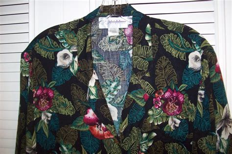 Shirt Large Vintage Nygard Collection Shirt Island Floral - Etsy