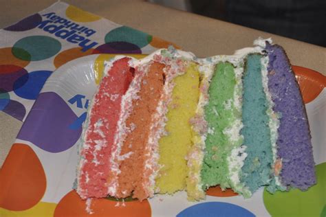 rainbow cake slice | Slice of rainbow cake. Happy Birthday! | Scott McLeod | Flickr