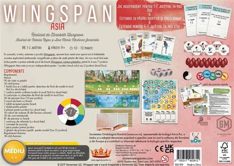 WINGSPAN BOARD GAME ASIA EXPANSION - Games World