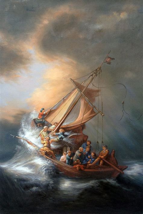 The Storm on the Sea of Galilee - Rembrandt at overstockArt.com in 2021 ...