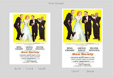 High Society Movie Poster Print Redplanetgraphics - Etsy