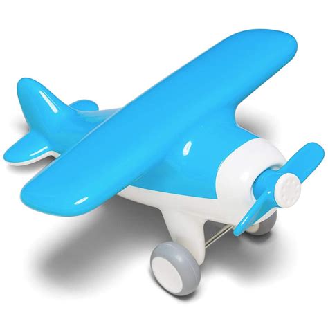 Air Plane Early Learning Push & Pull Toy - Blue - Toy Sense