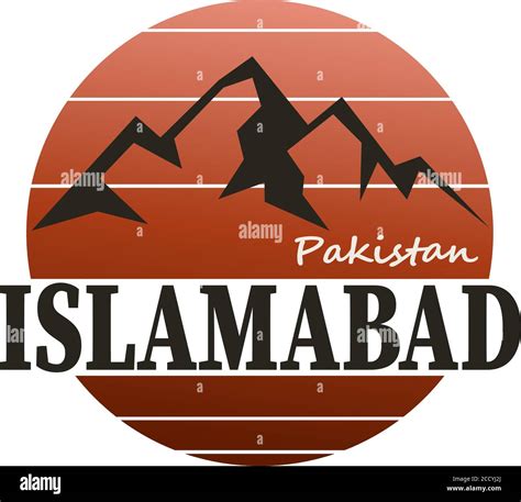 Islamabad logo badge T-shirt Design Vector Illustration. - Vector Stock Vector Image & Art - Alamy