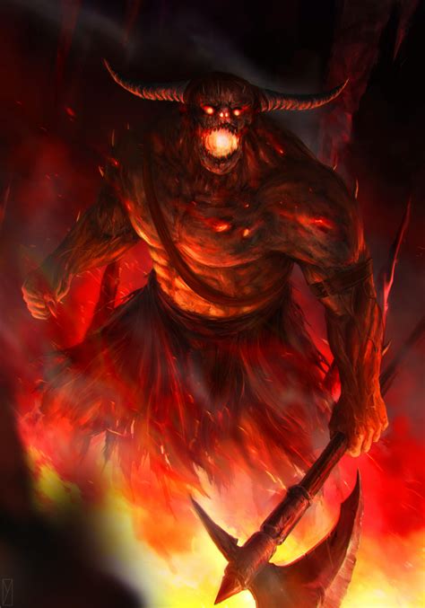 ArtStation - fire demon