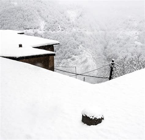 Village In The Snow Photograph by Mitra Bahmani - Fine Art America