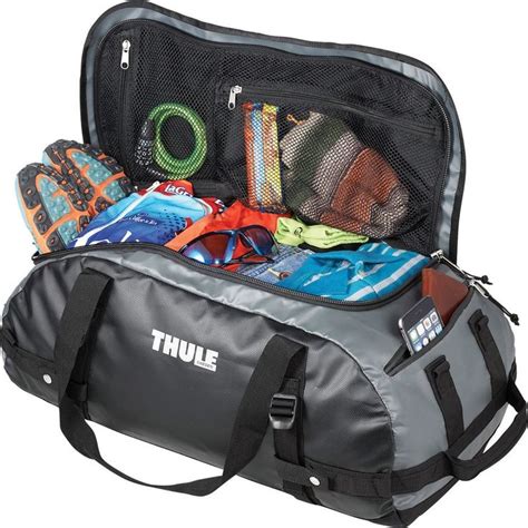 Thule Chasm 40L 22" Waterproof Gray Duffel Bag with Backpack Straps ...