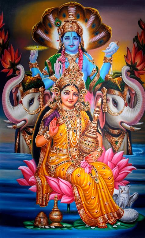 Traditional Lakshmi-Narayana Iconography