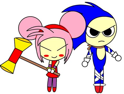 Pucca and Garu as Sonic and Amy rose Boom by MaccaGemDiamond on DeviantArt