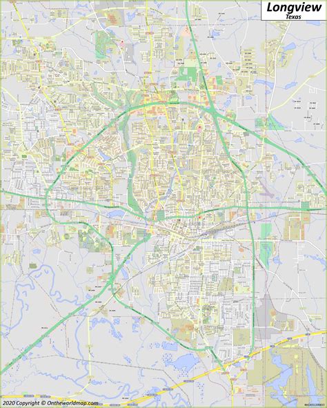 Longview Map | Texas, U.S. | Maps of Longview