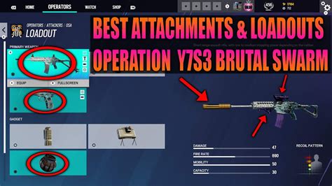 NEW BEST LOADOUTS & ATTACHMENTS FOR SEASON BRUTAL SWARM - RAINBOW SIX ...