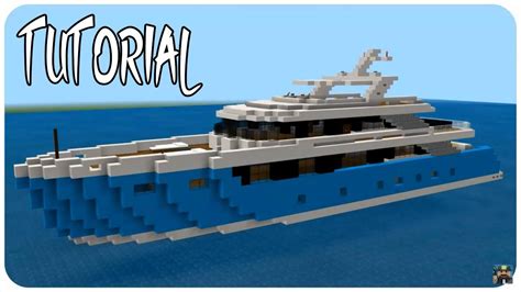 Minecraft: How To Build a Yacht in Minecraft | Minecraft Yacht Tutorial ...