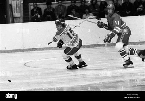 Sergei Makarov a forward in the USSR national ice hockey team and the CSKA club ice hockey team ...