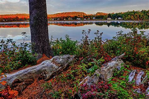 Newburyport MA Maudslay State Park Fall Foliage Sunrise Merrimack River Photograph by Toby McGuire